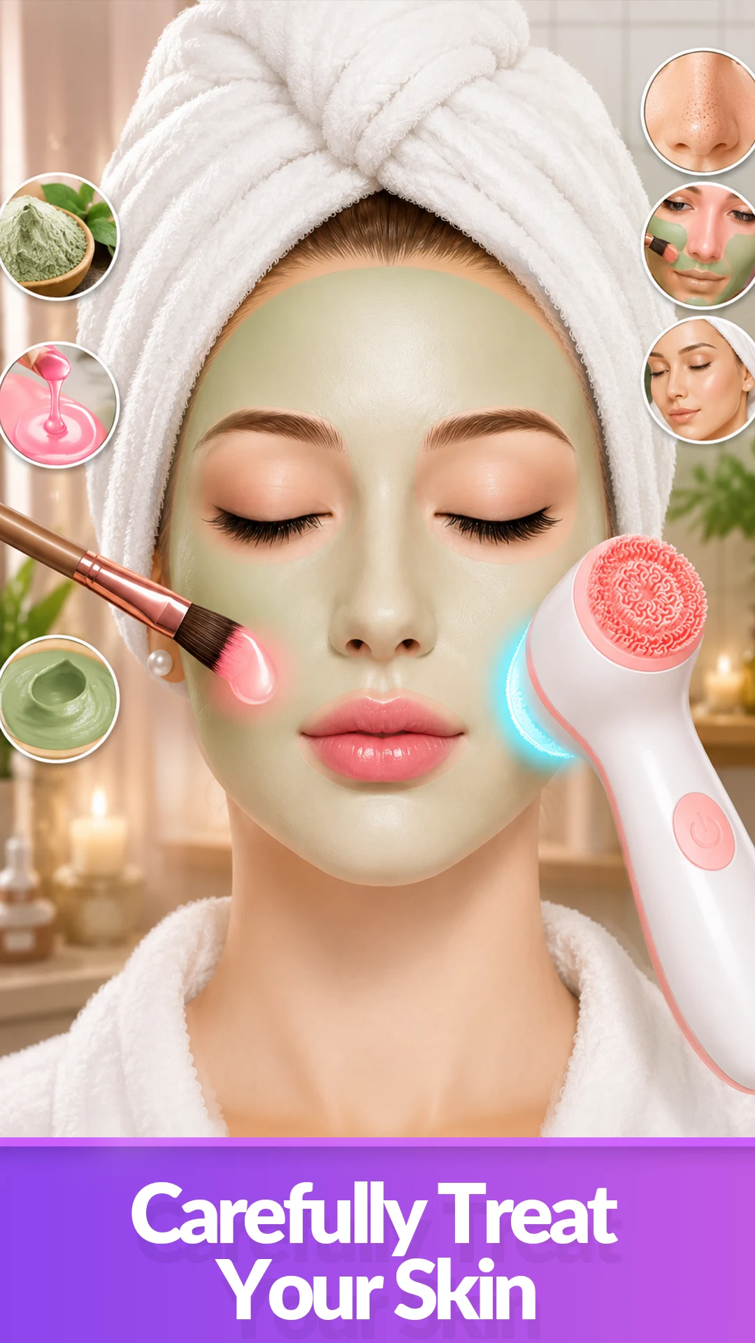 Skincare Time Makeup ASMR Game screenshot